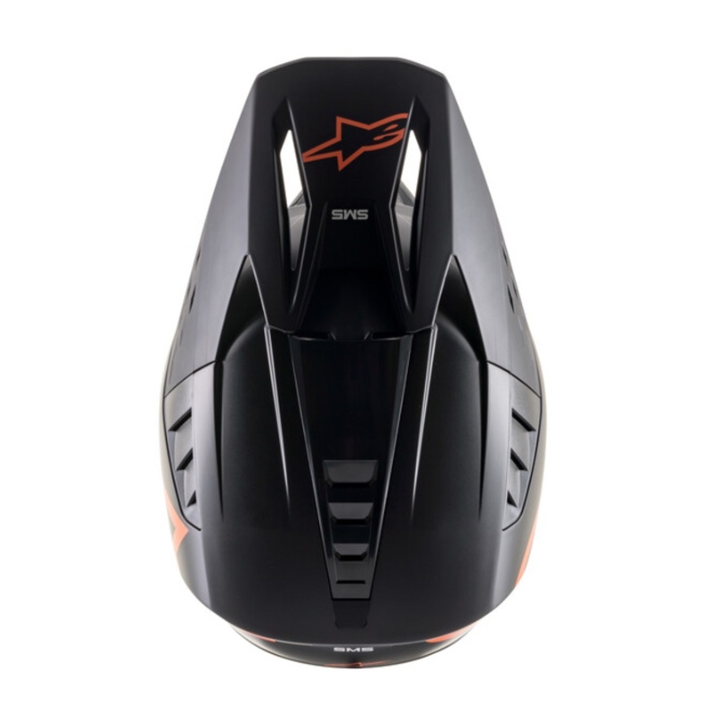 Motokrosová prilba Alpinestars S-M5 Compass čierno-fluorescenčno oranžová