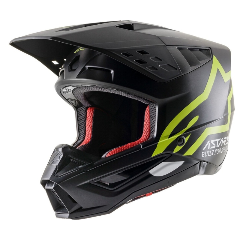 Motokrosová prilba Alpinestars S-M5 Compass čierno-fluorescenčno žltá