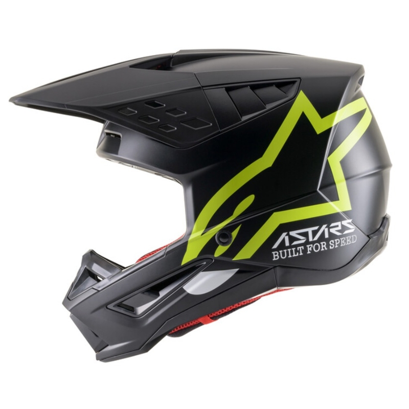 Motokrosová prilba Alpinestars S-M5 Compass čierno-fluorescenčno žltá