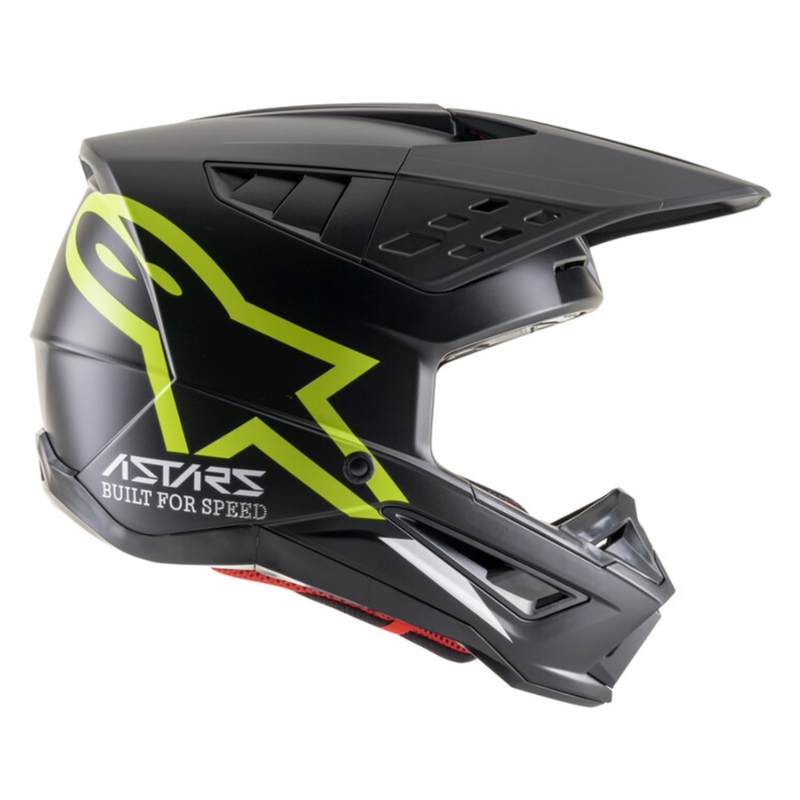 Motokrosová prilba Alpinestars S-M5 Compass čierno-fluorescenčno žltá