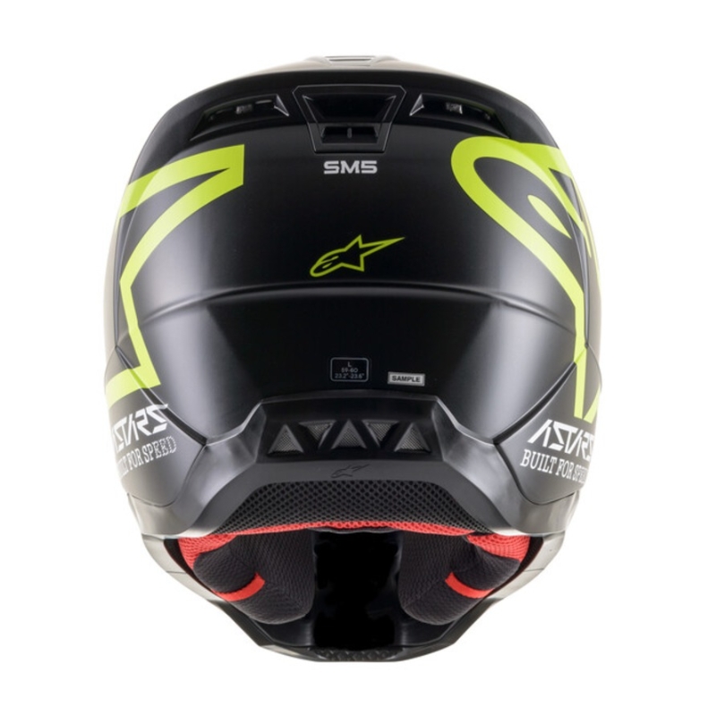 Motokrosová prilba Alpinestars S-M5 Compass čierno-fluorescenčno žltá
