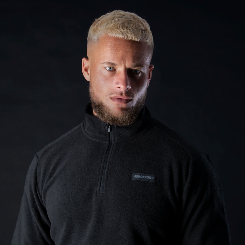 Termovložka do bundy Oxford Advanced Micro Fleece 1/2 Neck čierna