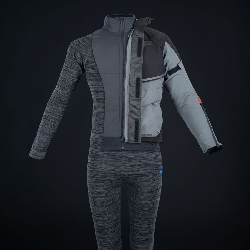 Termovložka do bundy Oxford Advanced Micro Fleece 1/2 Neck čierna