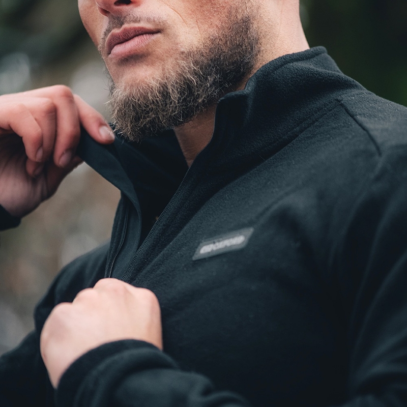 Termovložka do bundy Oxford Advanced Micro Fleece 1/2 Neck čierna