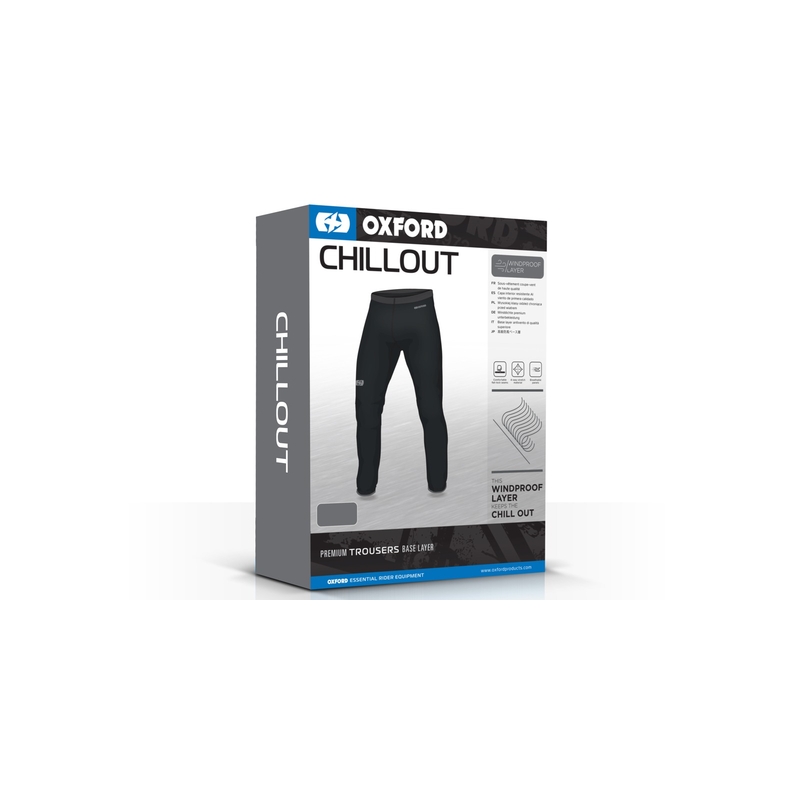 Termo spodky OXFORD Chillout Windproof čierne