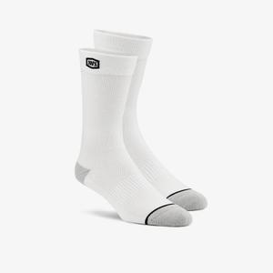 Ponožky 100%-USA Solid biele