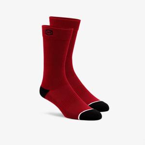 Ponožky 100%-USA Solid červené