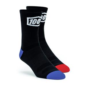 Ponožky 100%-USA Terrain MTB čierne