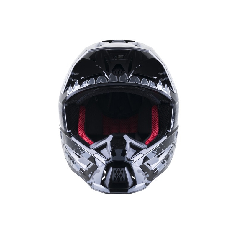 Motokrosová prilba Alpinestars S-M5 Solar Flare čierno-šedá výpredaj