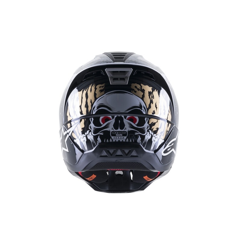 Motokrosová prilba Alpinestars S-M5 Solar Flare čierno-šedá výpredaj
