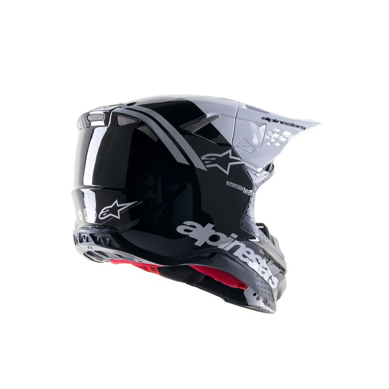 Motokrosová prilba Alpinestars Supertech S-M8 Radium 2 čierno-biela