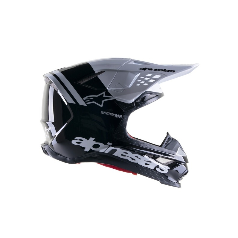 Motokrosová prilba Alpinestars Supertech S-M8 Radium 2 čierno-biela