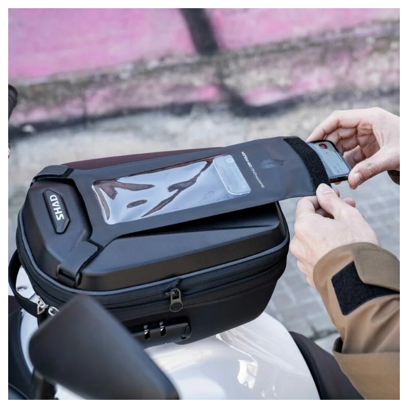 Tankbag SHAD E09CL PRO Pre click systém so zámkom a kľúčom
