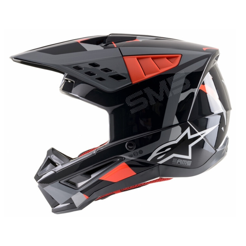 Motokrosová prilba Alpinestars S-M5 Rover antracit-fluorescenčno červeno-maskáčová šedá