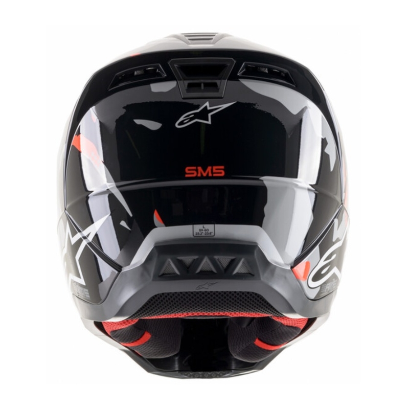 Motokrosová prilba Alpinestars S-M5 Rover antracit-fluorescenčno červeno-maskáčová šedá