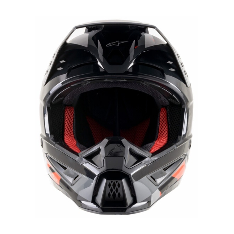 Motokrosová prilba Alpinestars S-M5 Rover antracit-fluorescenčno červeno-maskáčová šedá