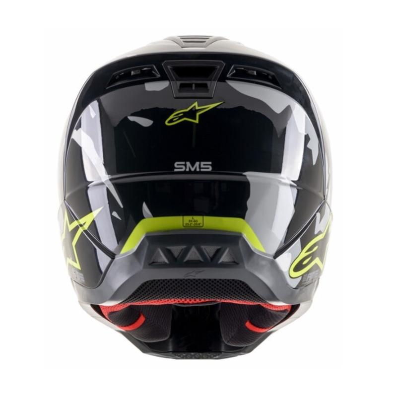 Motokrosová prilba Alpinestars S-M5 Rover antracitovo-fluorescenčno žlto-maskáčová šedá