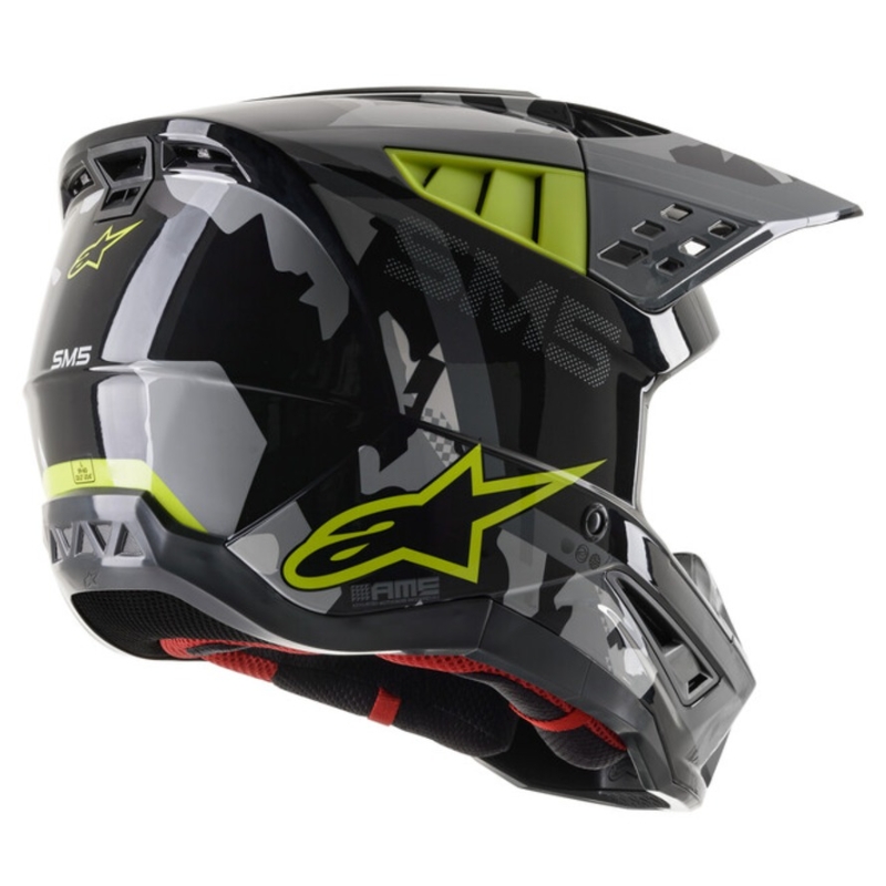 Motokrosová prilba Alpinestars S-M5 Rover antracitovo-fluorescenčno žlto-maskáčová šedá