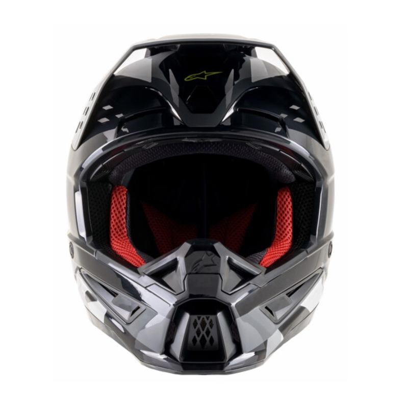 Motokrosová prilba Alpinestars S-M5 Rover antracitovo-fluorescenčno žlto-maskáčová šedá