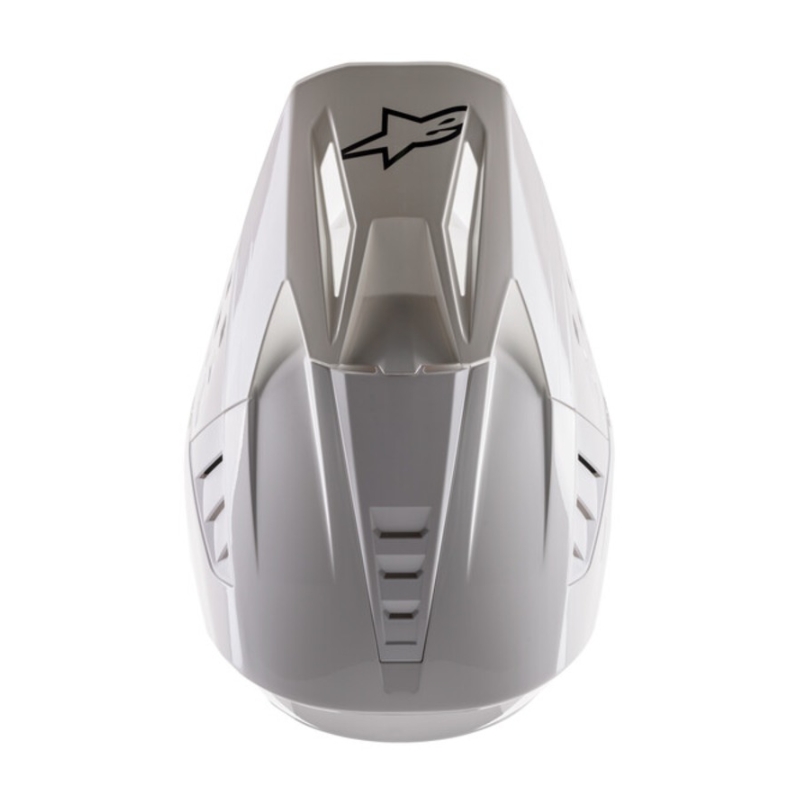 Motokrosová prilba Alpinestars S-M5 Solid biela lesklá