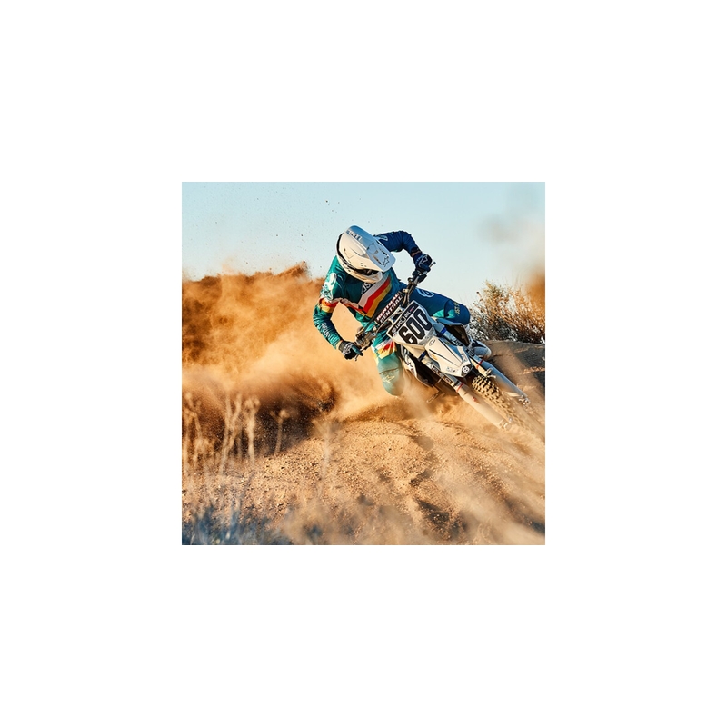 Motokrosová prilba Alpinestars S-M5 Solid biela lesklá