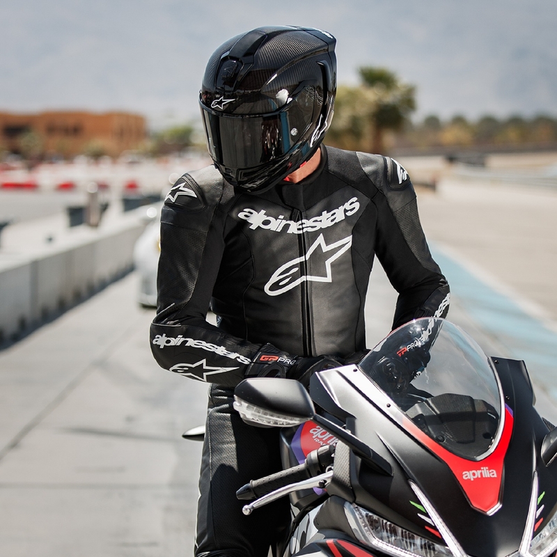 Kožená kombinéza na motorku Alpinestars GP Force Lurv čierna
