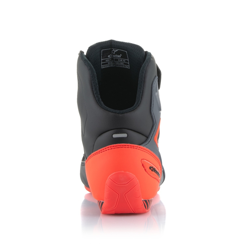 Topánky na motorku Alpinestars Faster-3 čierno-šedo-fluo červená