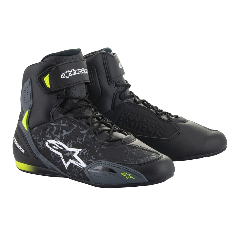 Topánky na motorku Alpinestars Faster-3 čierno-fluo žlté
