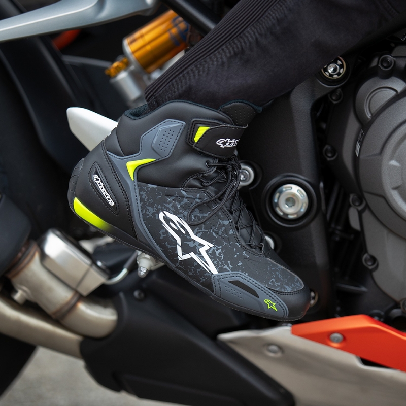 Topánky na motorku Alpinestars Faster-3 čierno-fluo žlté