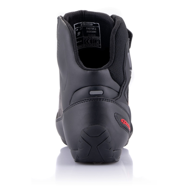 Topánky na motorku Alpinestars Faster-3 Rideknit čierno-tmavo šedo-červené