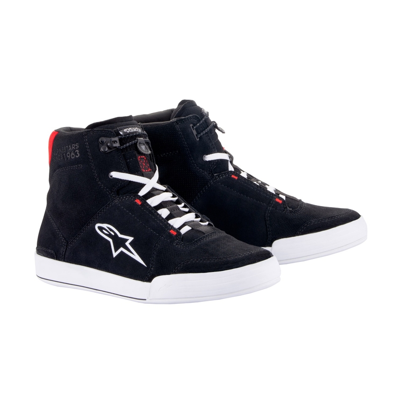 Topánky na motorku Alpinestars Chrome čierno-bielo-červené