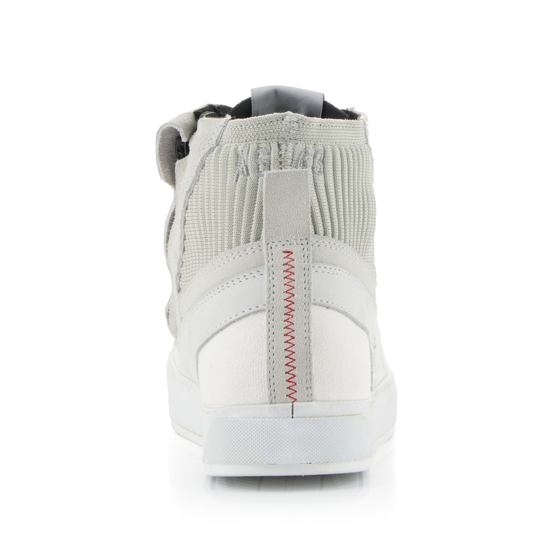 Topánky na motorku Alpinestars Stated bielo-šedé