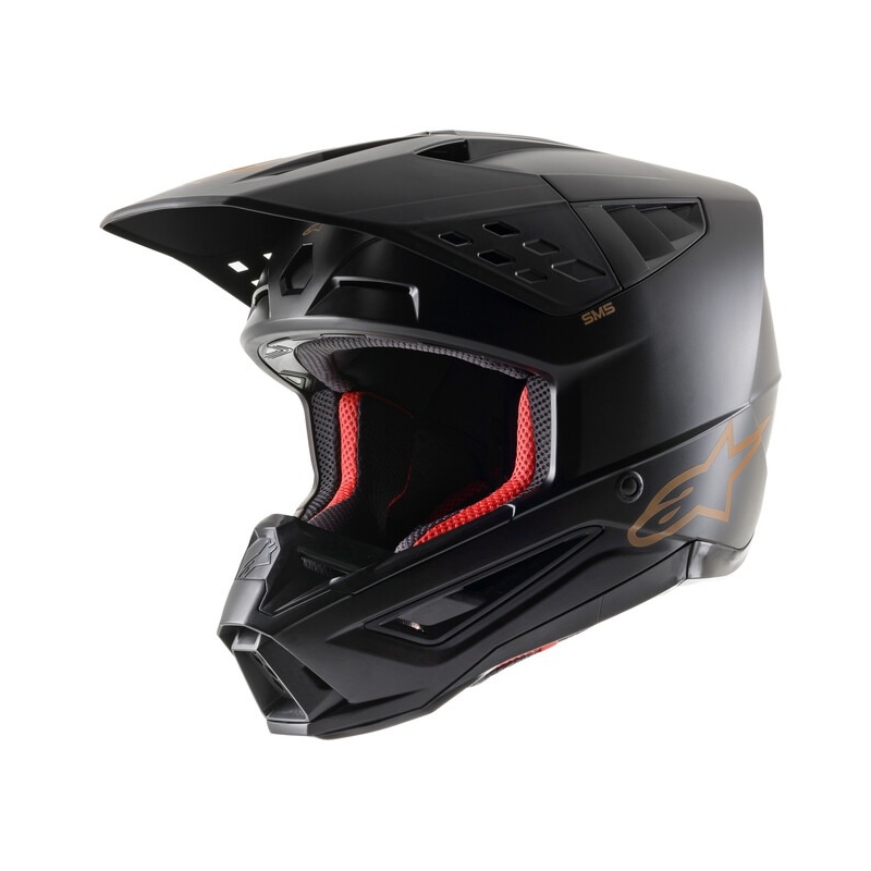 Motokrosová prilba Alpinestars S-M5 Solid čierno-hnedá matná