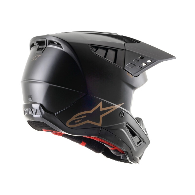 Motokrosová prilba Alpinestars S-M5 Solid čierno-hnedá matná
