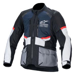 Bunda na motocykel Alpinestars Andes Drystar tmavo modro-čierno-svetlo šedá 2024