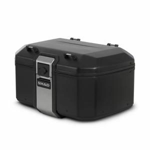 Vrchný hliníkový kufor na motorku SHAD Terra TR55 D0TR55100B ČIERNA EDÍCIA