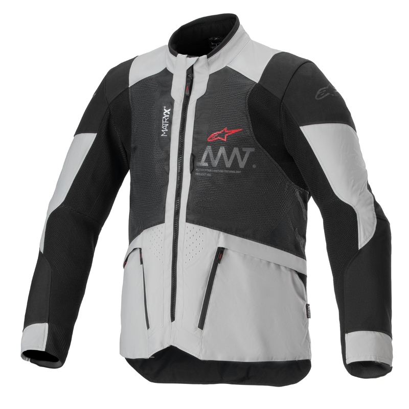 Bunda na motorku Alpinestars Amt 7 Air svetlo šedo-čierna