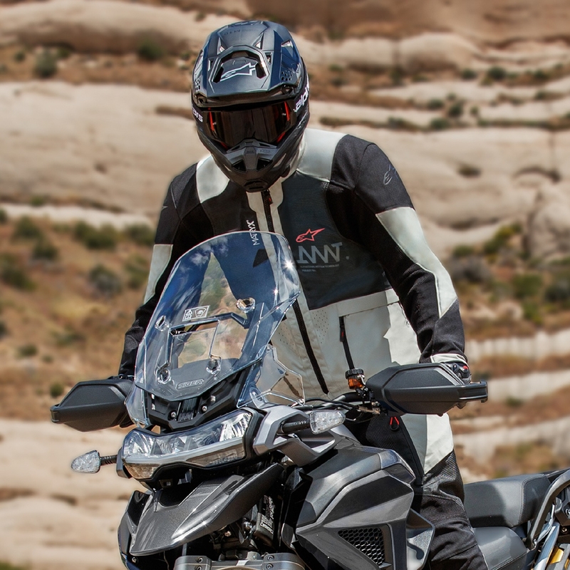 Bunda na motorku Alpinestars Amt 7 Air svetlo šedo-čierna