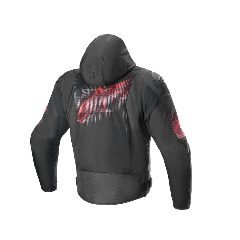 Bunda na motocykel Alpinestars Zaca Air Venom Waterproof čierno/fluorescenčno červená