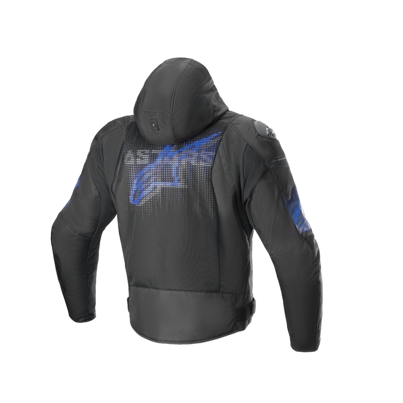 Bunda na motocykel Alpinestars Zaca Air Venom Waterproof čierno/fluorescenčno modrá