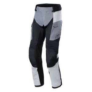 Nohavice na motocykel Alpinestars Andes Air Drystar svetlo šedo-tmavo šedo-čierno-fluorescenčno žlté