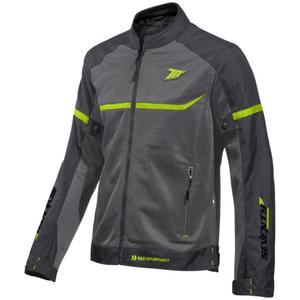 Bunda na motorku SEVENTY DEGREES SD-JR30.1 Mojave šedo-fluo žltá