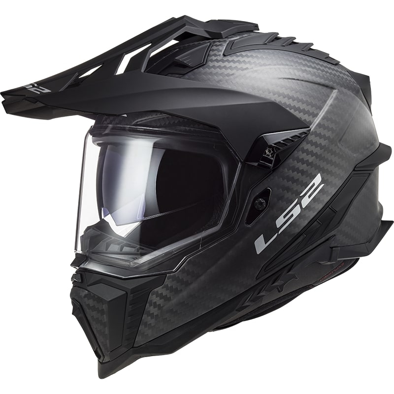 Enduro prilba LS2 MX701 Explorer C Solid Carbon čierna matná - II. akosť