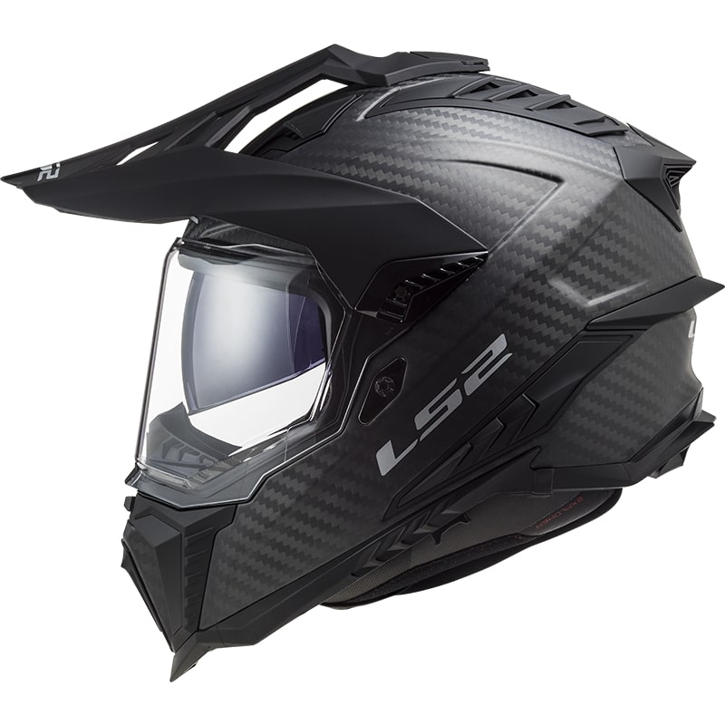 Enduro prilba LS2 MX701 Explorer C Solid Carbon čierna matná - II. akosť