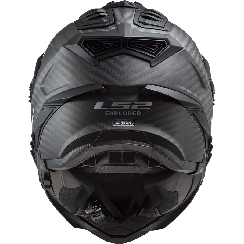 Enduro prilba LS2 MX701 Explorer C Solid Carbon čierna matná - II. akosť