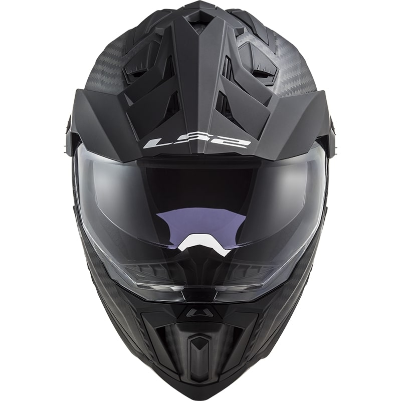 Enduro prilba LS2 MX701 Explorer C Solid Carbon čierna matná - II. akosť