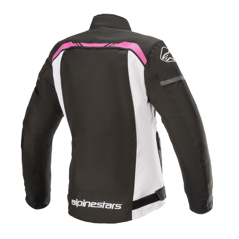 Dámska bunda na motorku Alpinestars Stella T-SPS Waterproof čierno-bielo-ružová