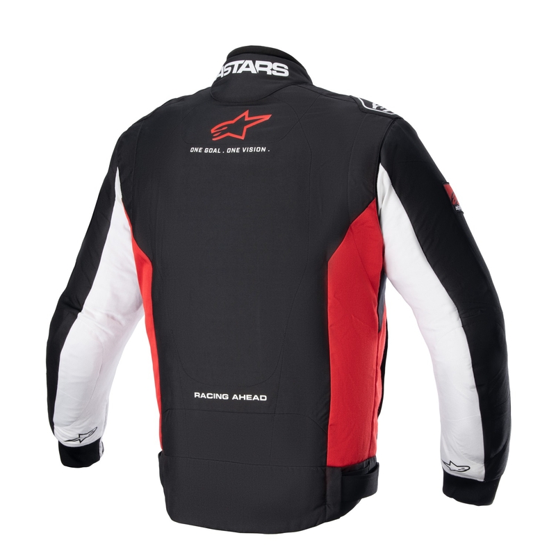 Bunda na motorku Alpinestars Monza Sport čierno-červeno-biela