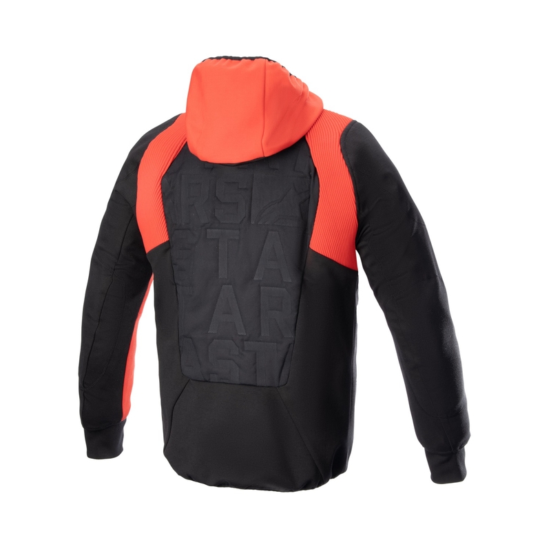 Mikina na motorku Alpinestars MO.ST.EQ Hybrid čierno-červená