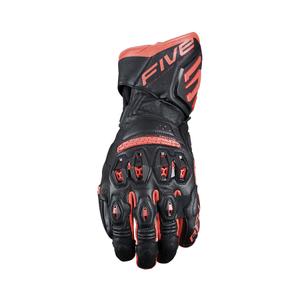 Rukavice na motocykel FIVE RFX3 EVO čierno-fluorescenčno červené